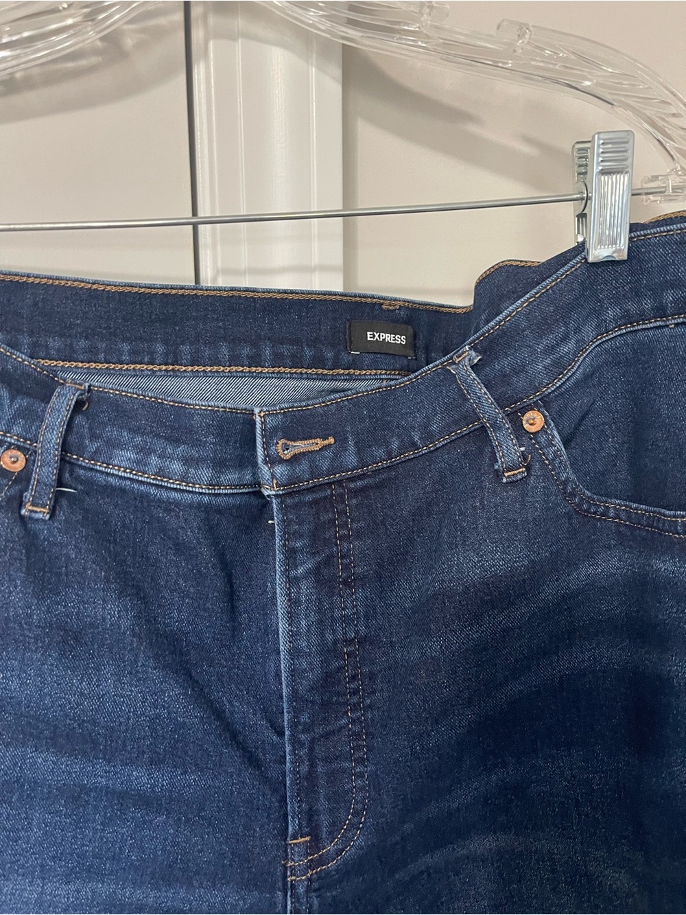 Express Men's Indigo Slim Straight Jeans